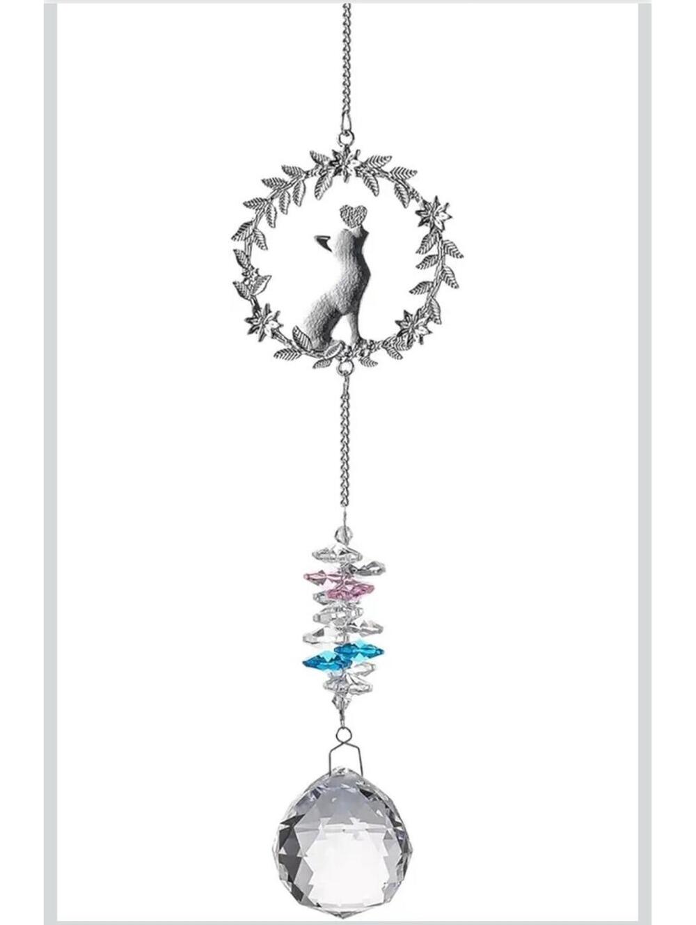 Cat Suncatcher Crystal Prism Rainbow Maker Hanging Window Decor